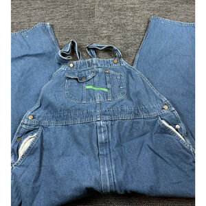 Vintage Key Imperial Work Farm Hipster Trucker Bib Overalls Mens Size 54x30